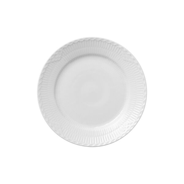 Hvit Halvblonde tallerken Ø 19 cm, Royal Copenhagen